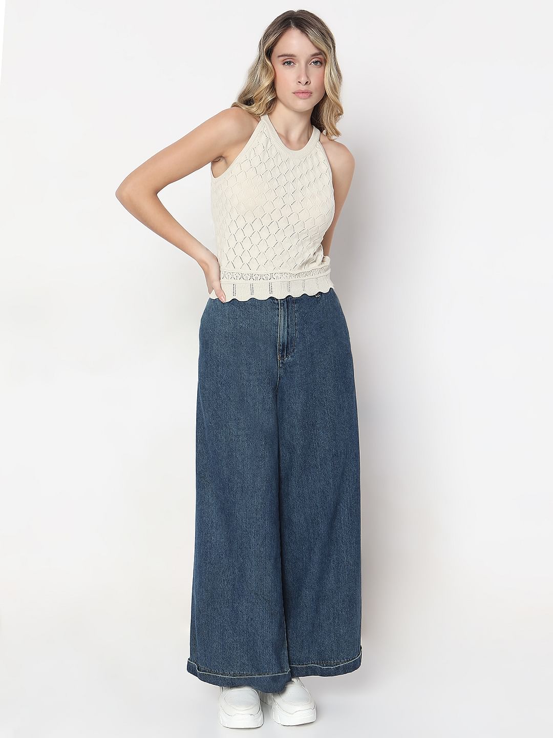 Off-White Knitted Top