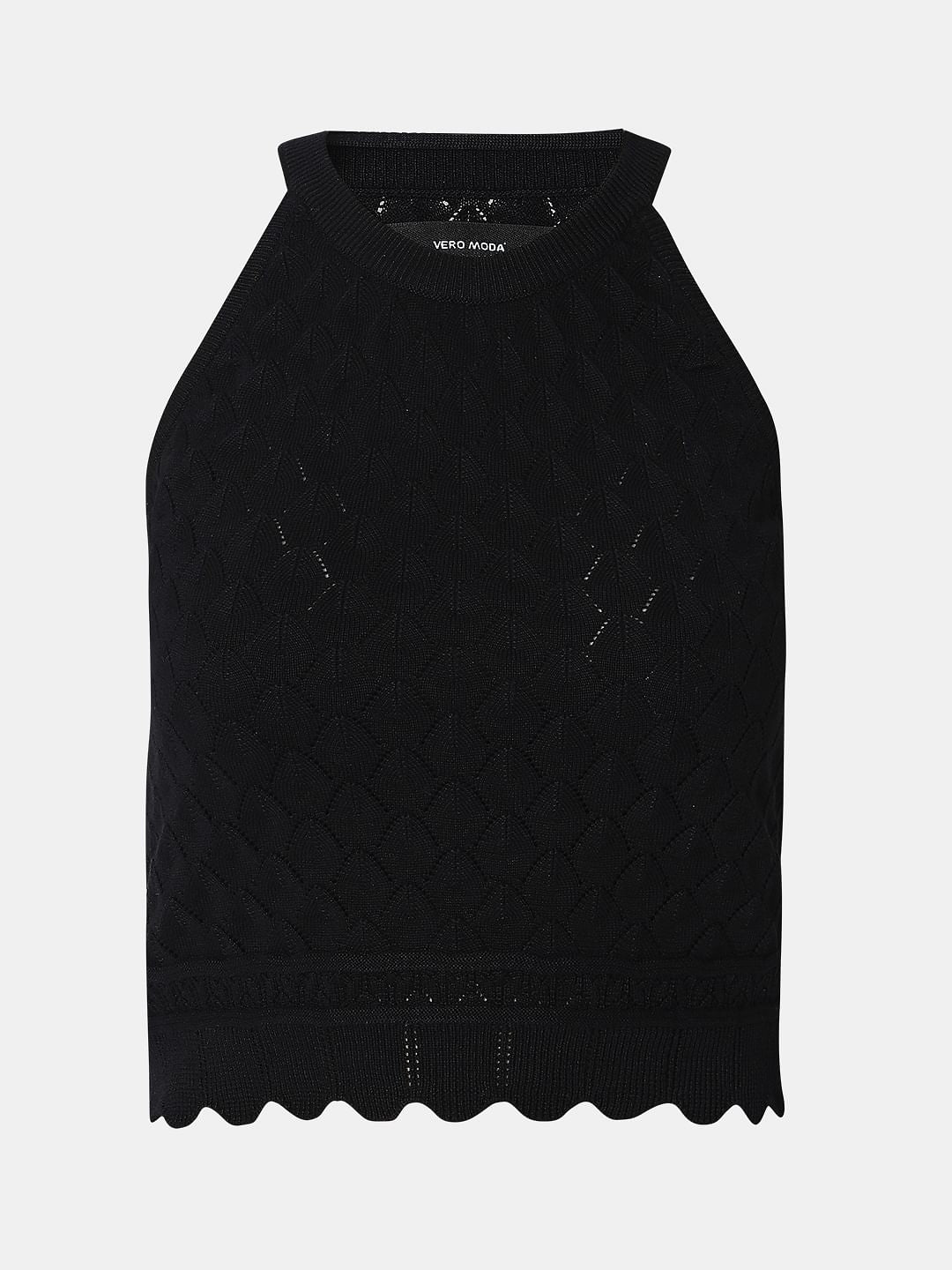 Black Knitted Top