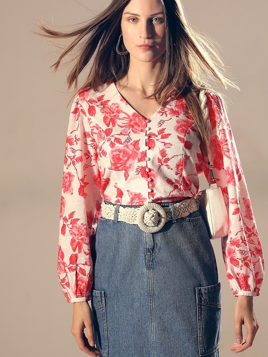 Pink Floral Top