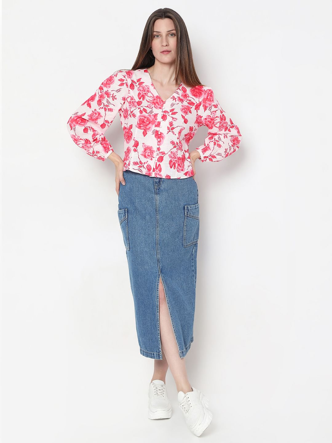 Pink Floral Top