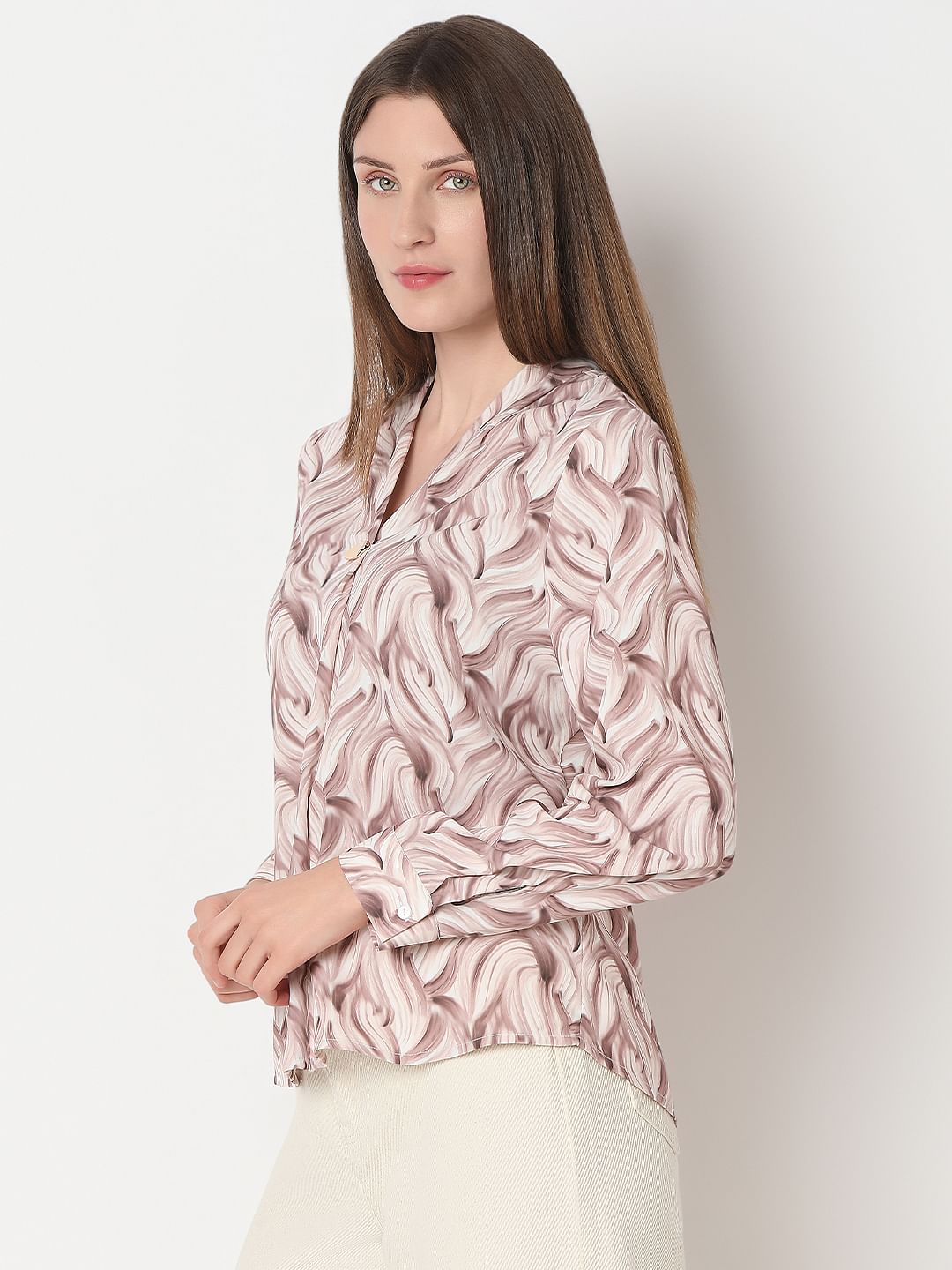 Off-White Printed Top