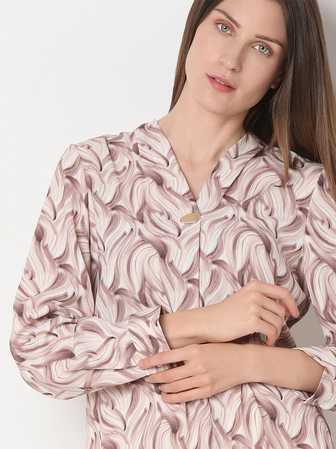 Off-White Printed Top