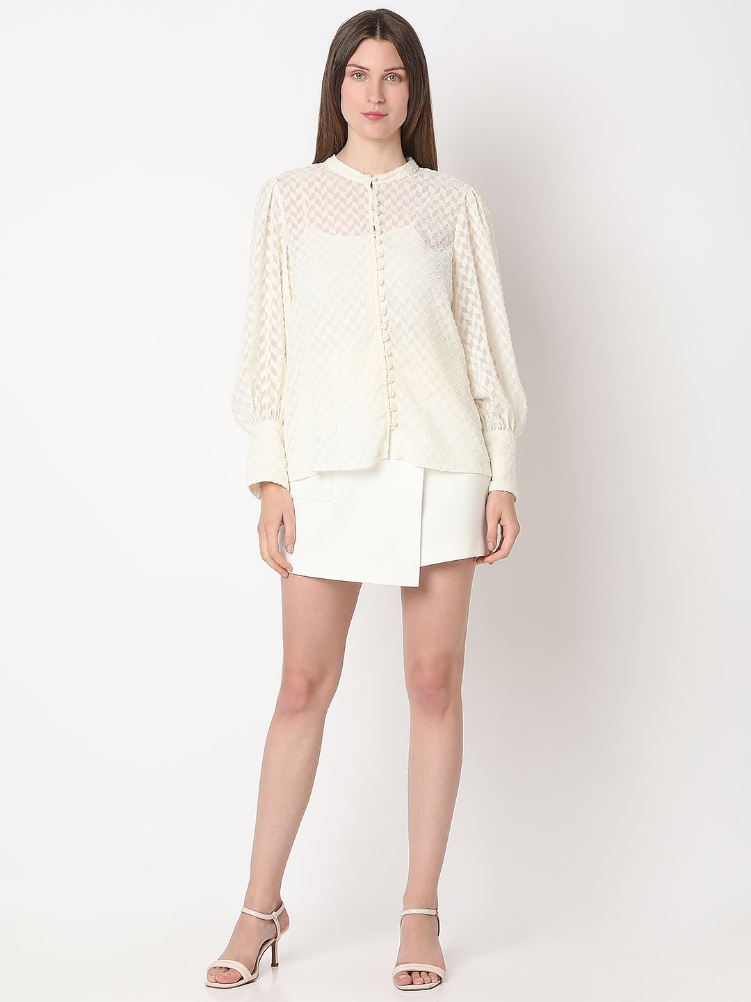 Off-White Textured Shirt