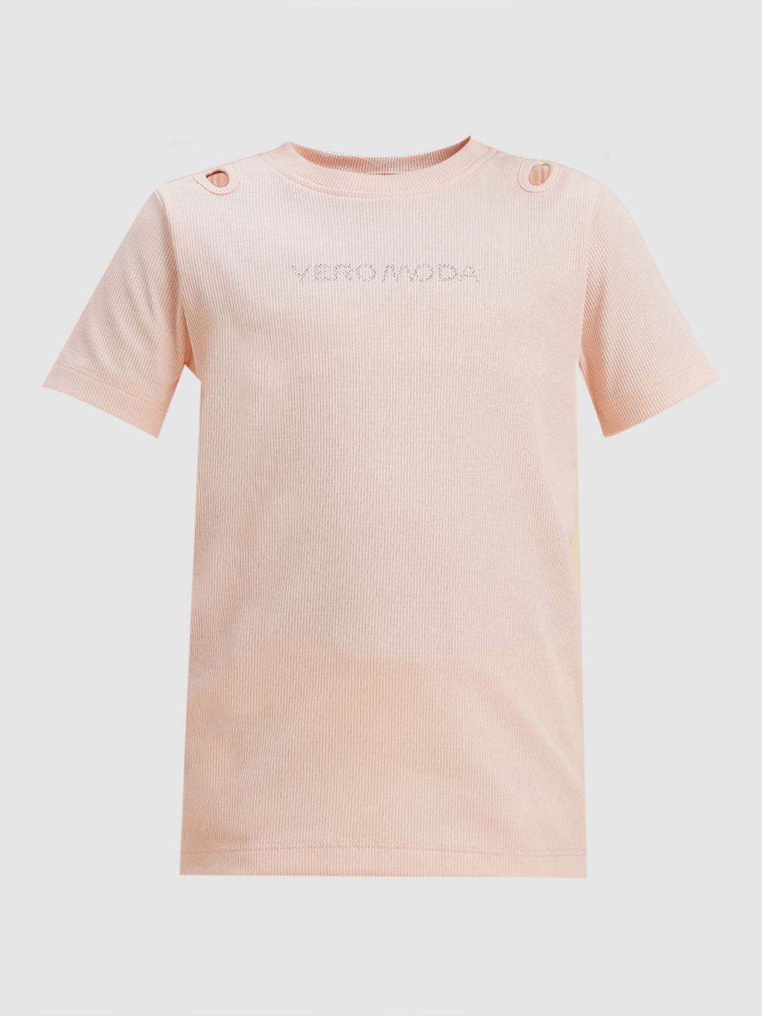 Girls Pink Logo Print T-Shirt