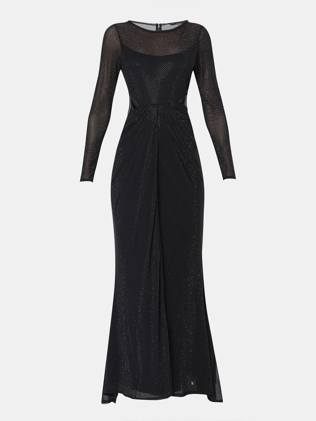 Black Diamante Maxi Dress