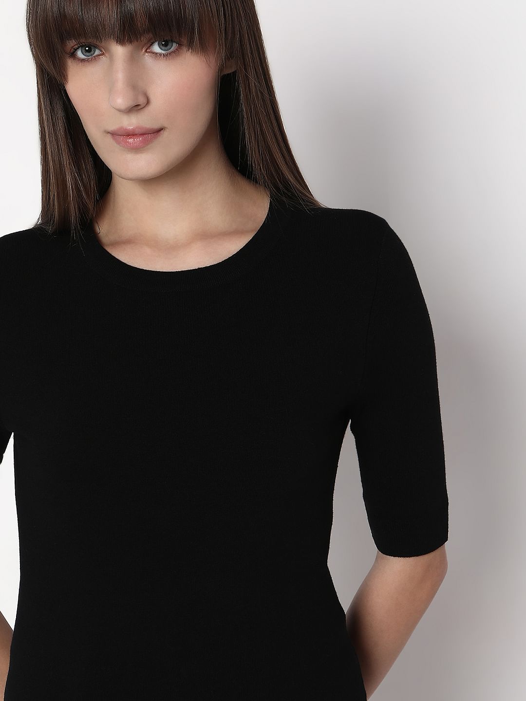 Black Knit Top