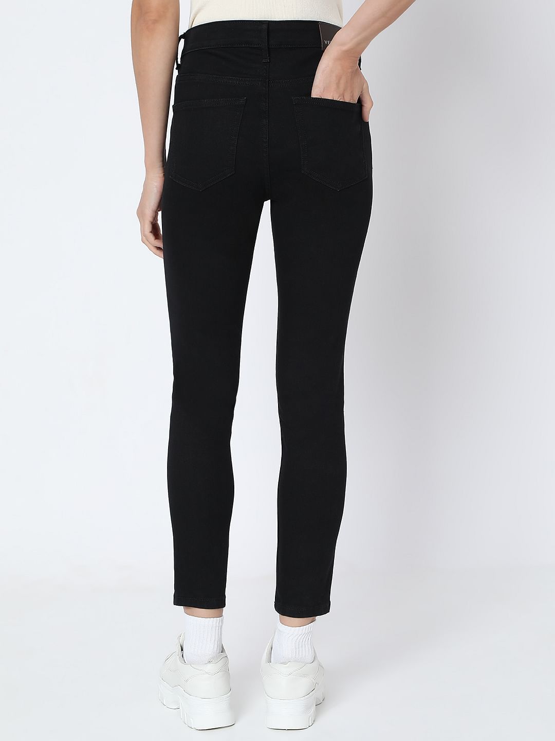 Black High Rise Skinny Fit Jeans