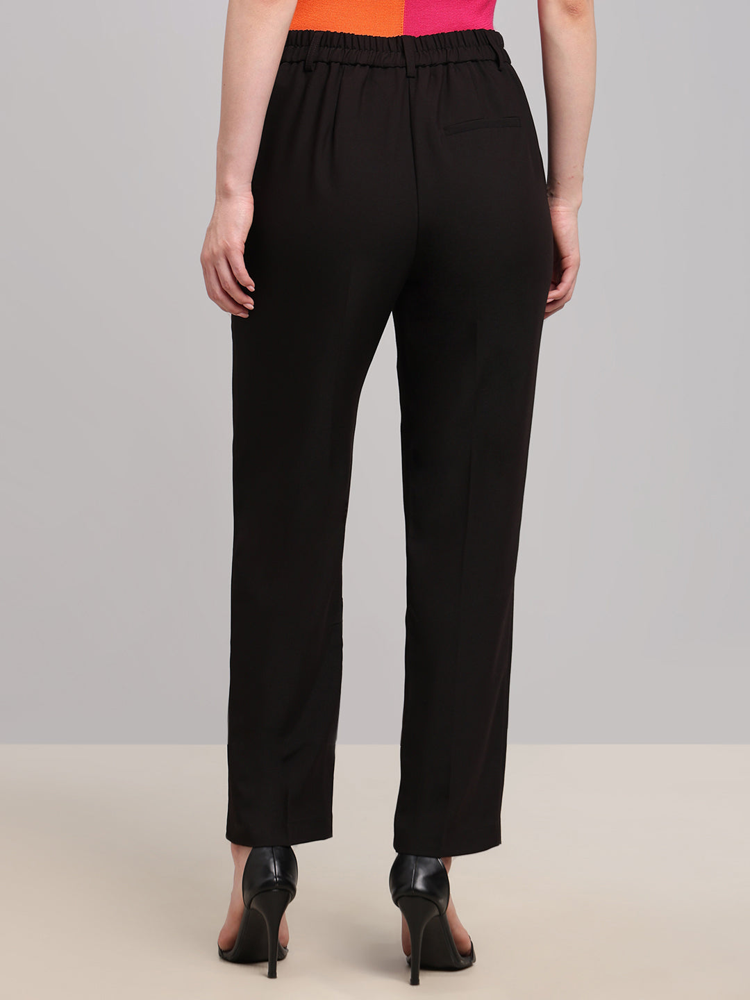 Black Straight Fit Pants