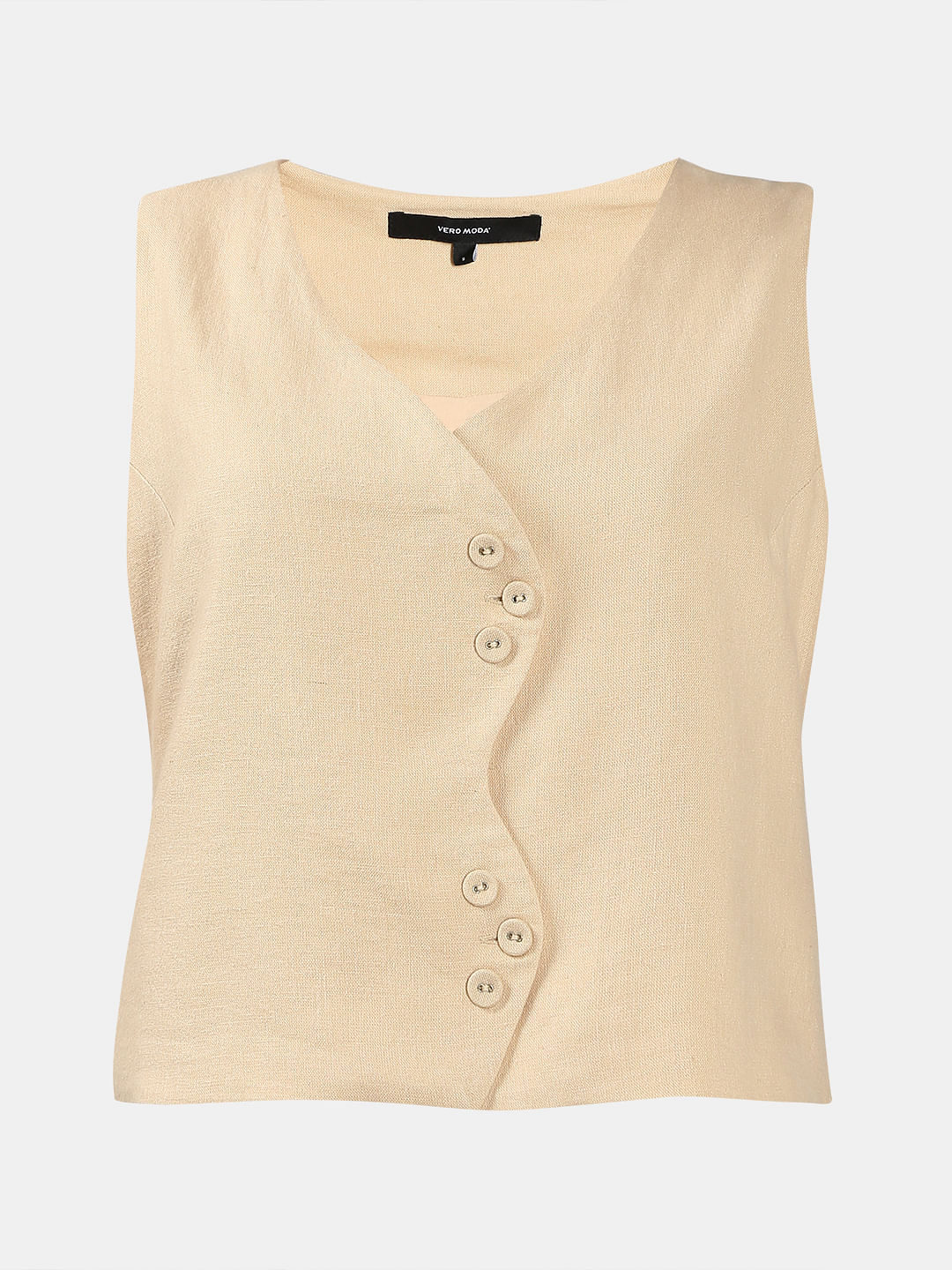 Beige Co-Ord Set Waistcoat