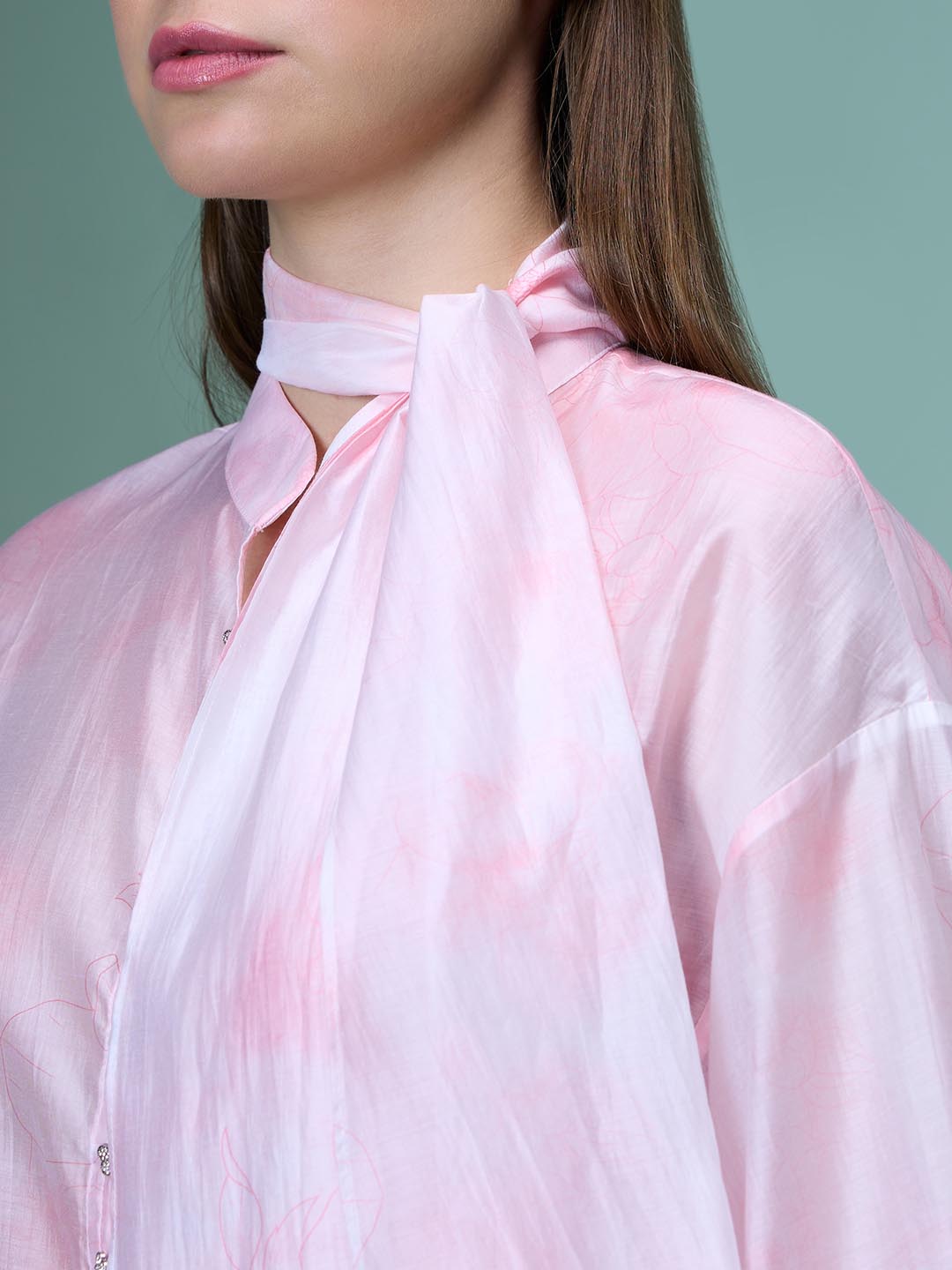 Vero Moda Pink Sheer Shirt