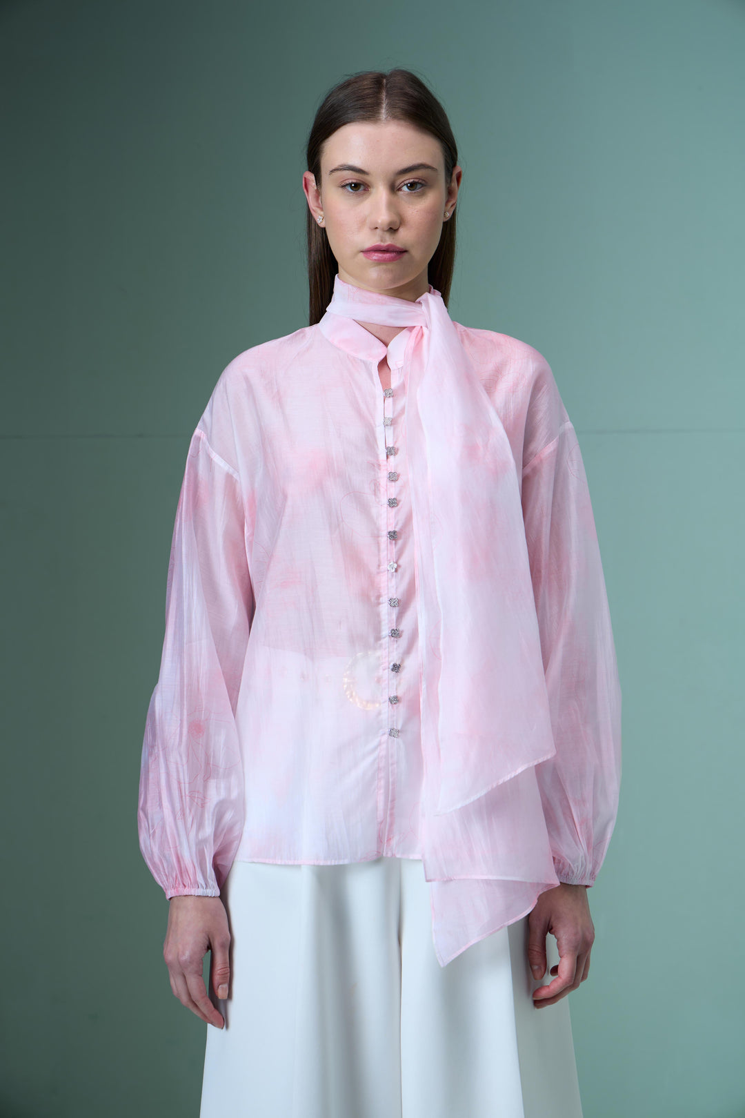 Vero Moda Pink Sheer Shirt