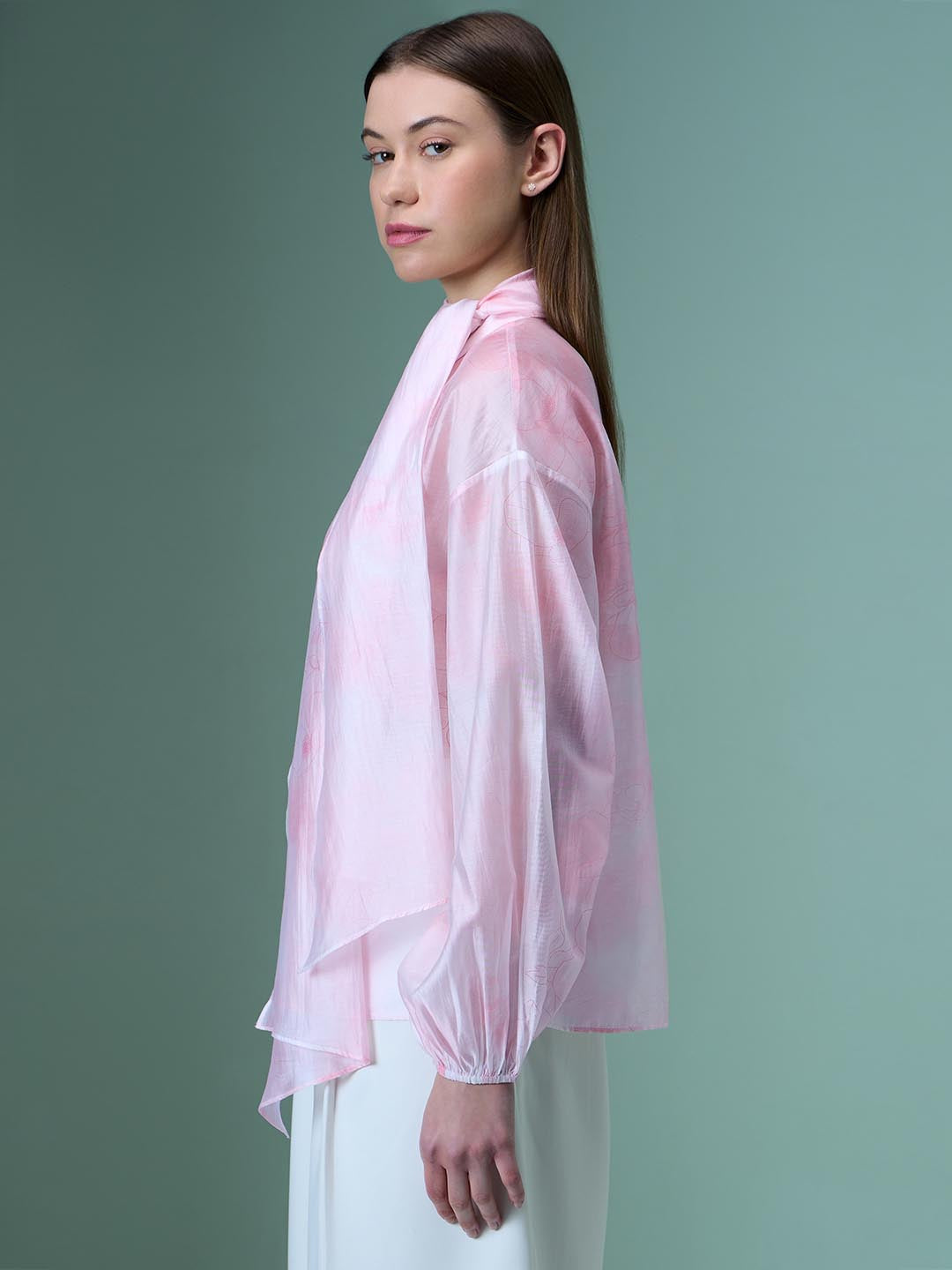 Vero Moda Pink Sheer Shirt