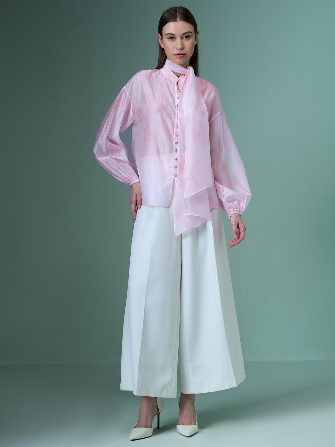 Vero Moda Pink Sheer Shirt