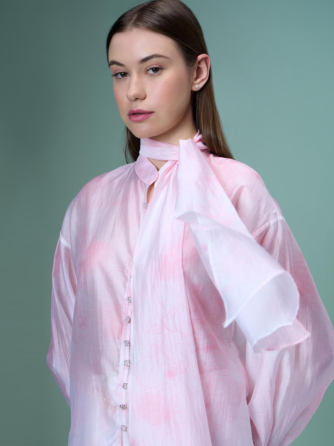 Vero Moda Pink Sheer Shirt