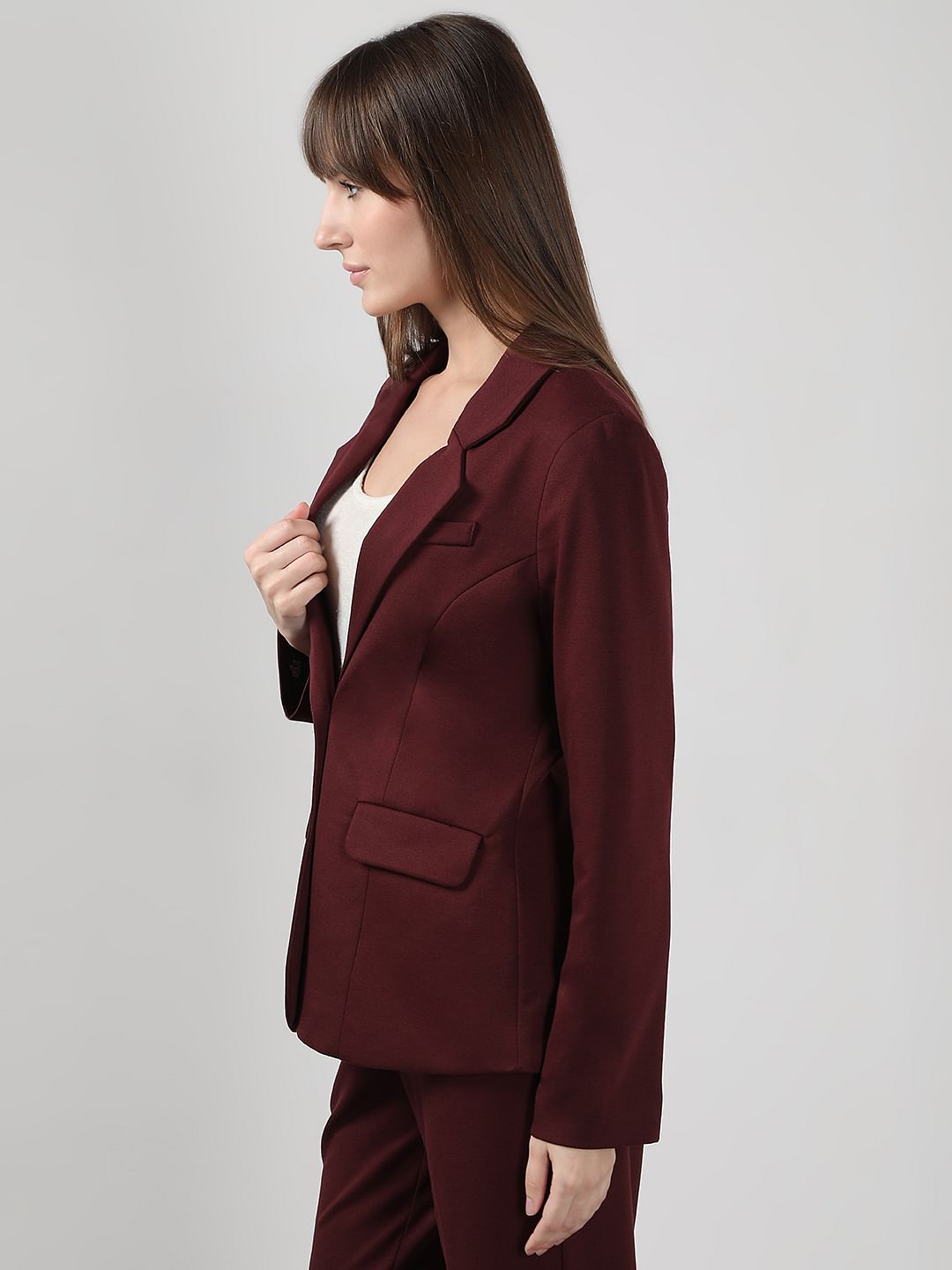 Maroon Tailored Blazer