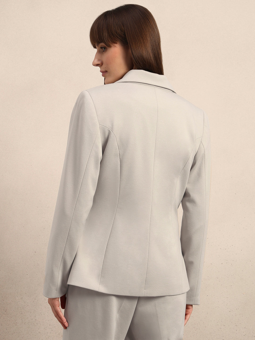 Animal Print Lining Tailored Blazer