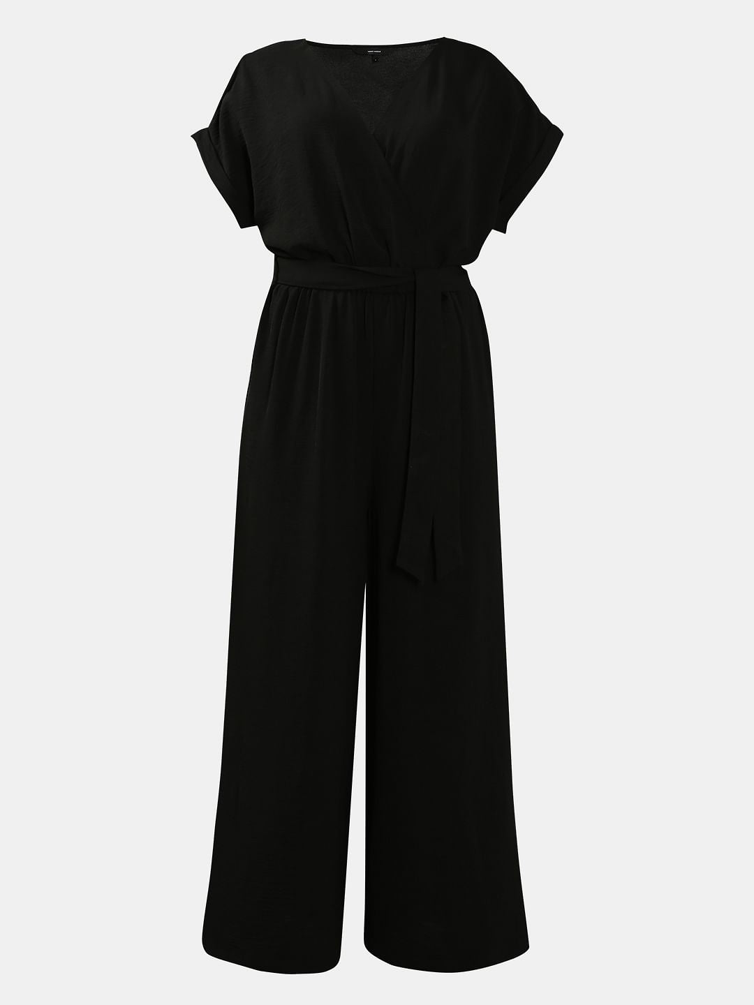 Black V Neck Jumpsuit