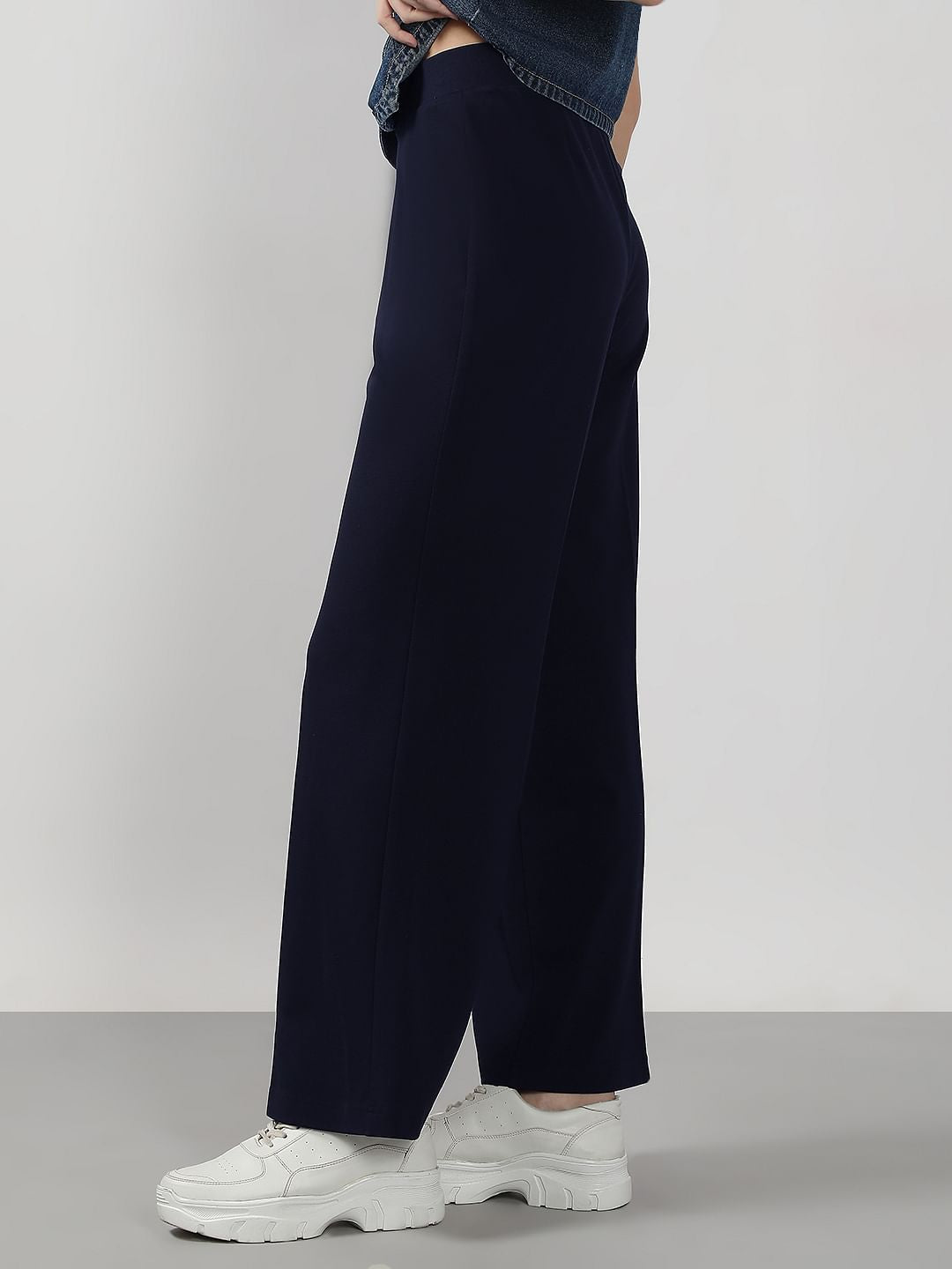 Dark Navy Flared Pants