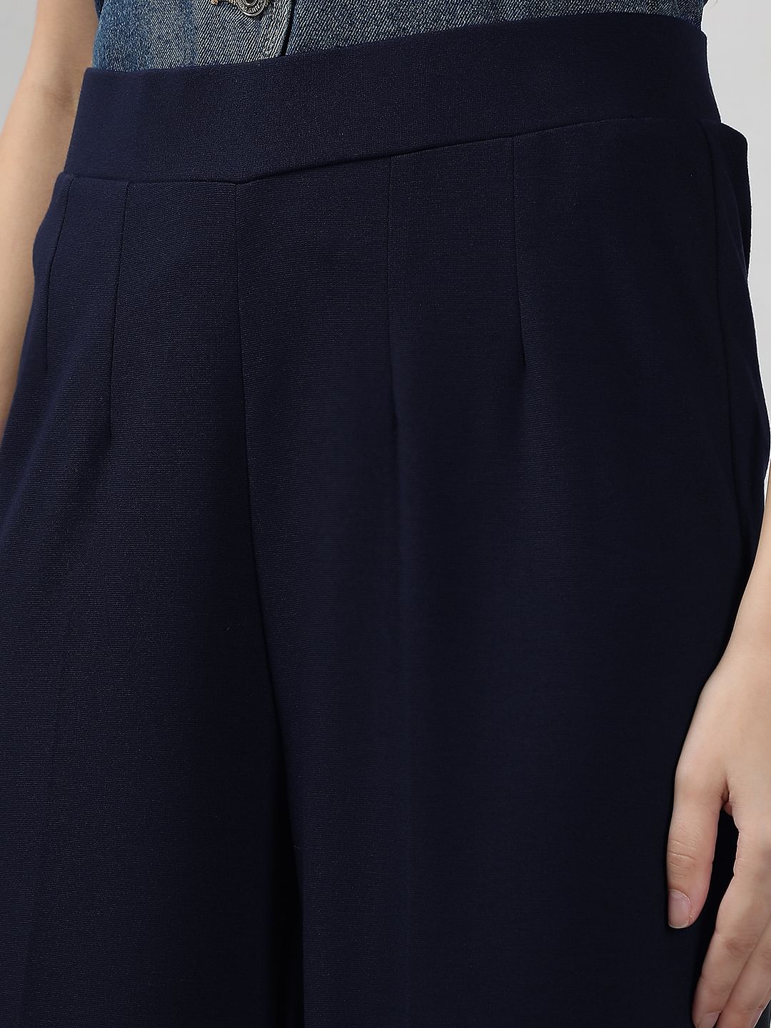 Dark Navy Flared Pants