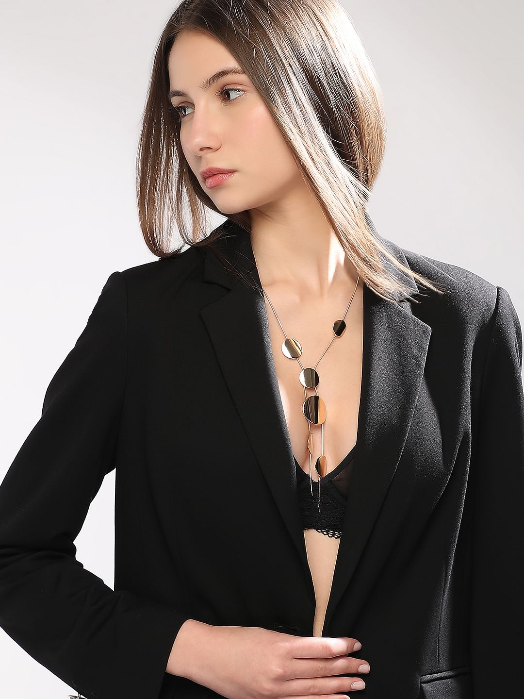 Gold Asymmetrical Necklace