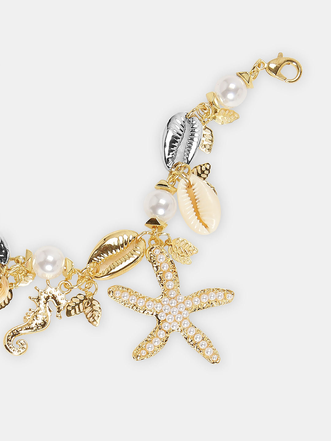 Gold & Silver Shell Bracelet