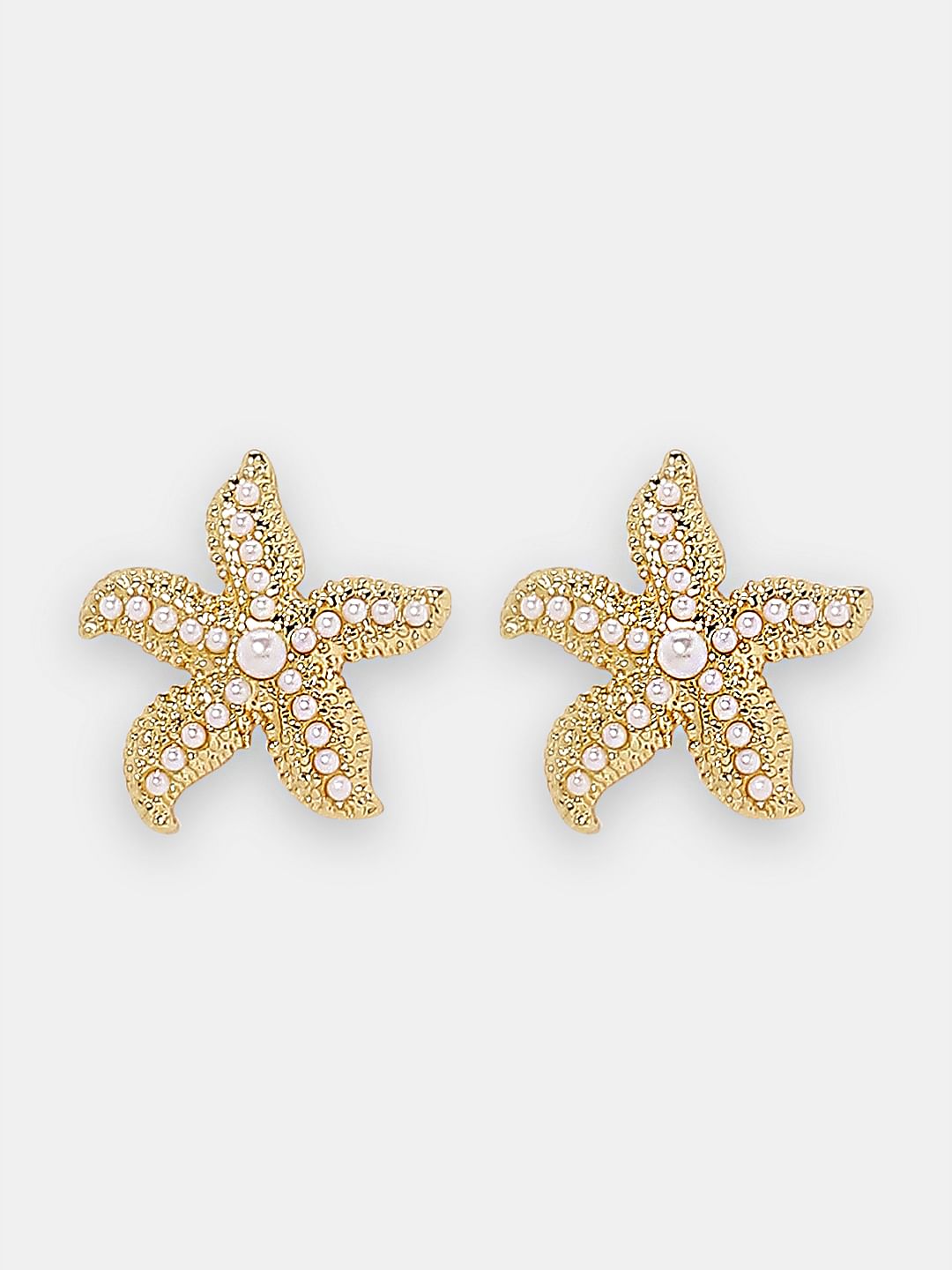 Golden Starfish Earrings