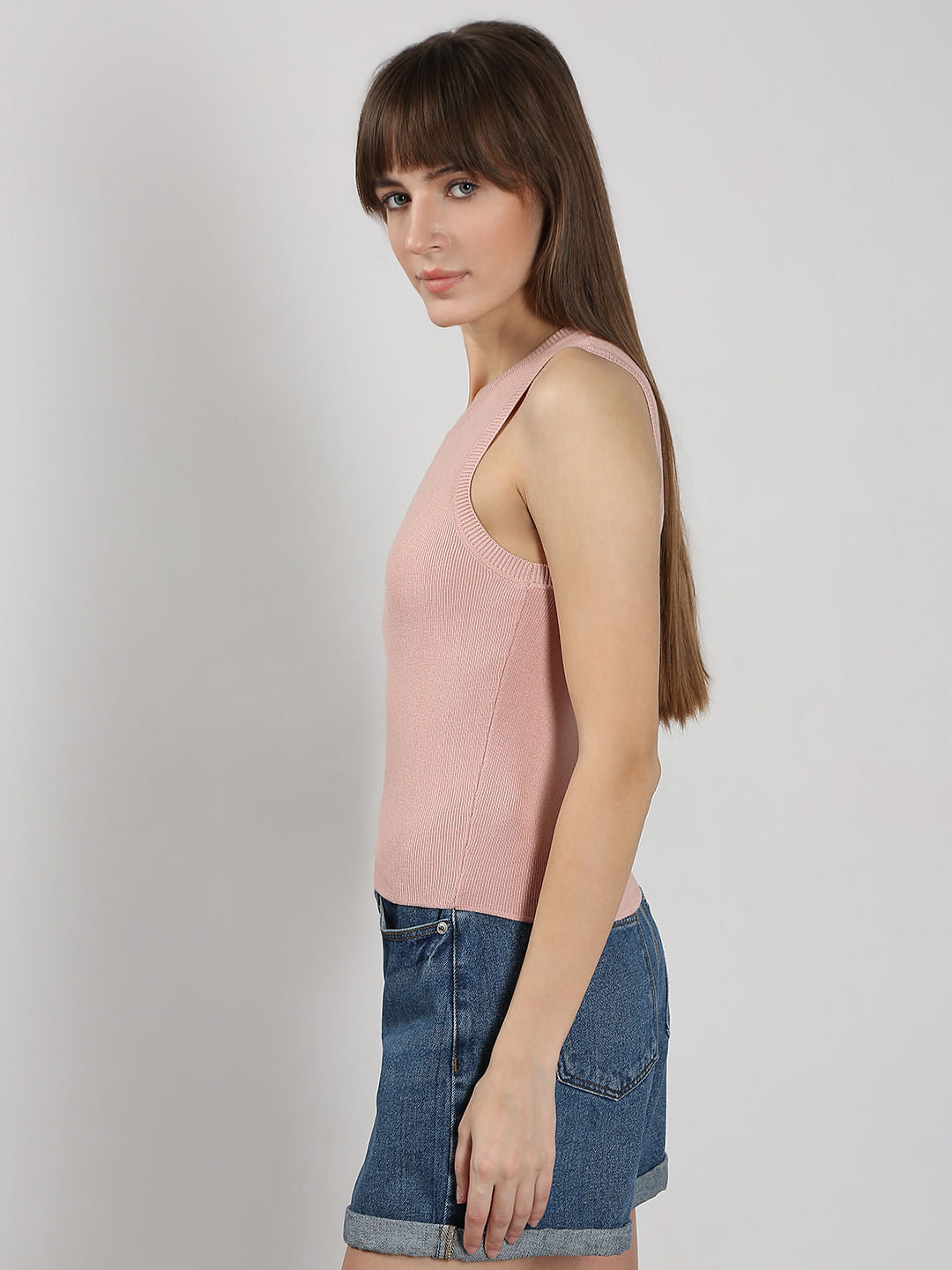 Pink Sleeveless Top