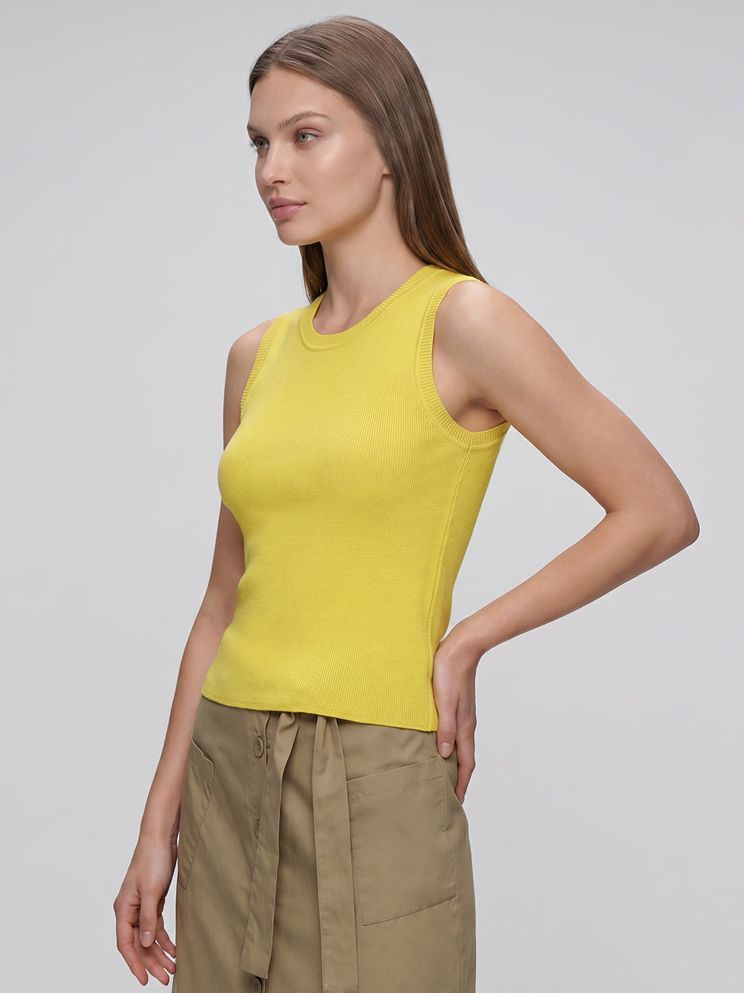 Yellow Sleeveless Top