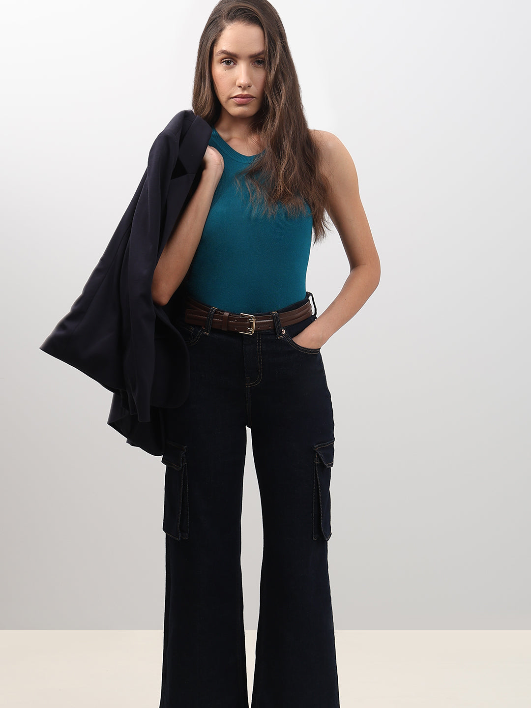 Teal Sleeveless Top