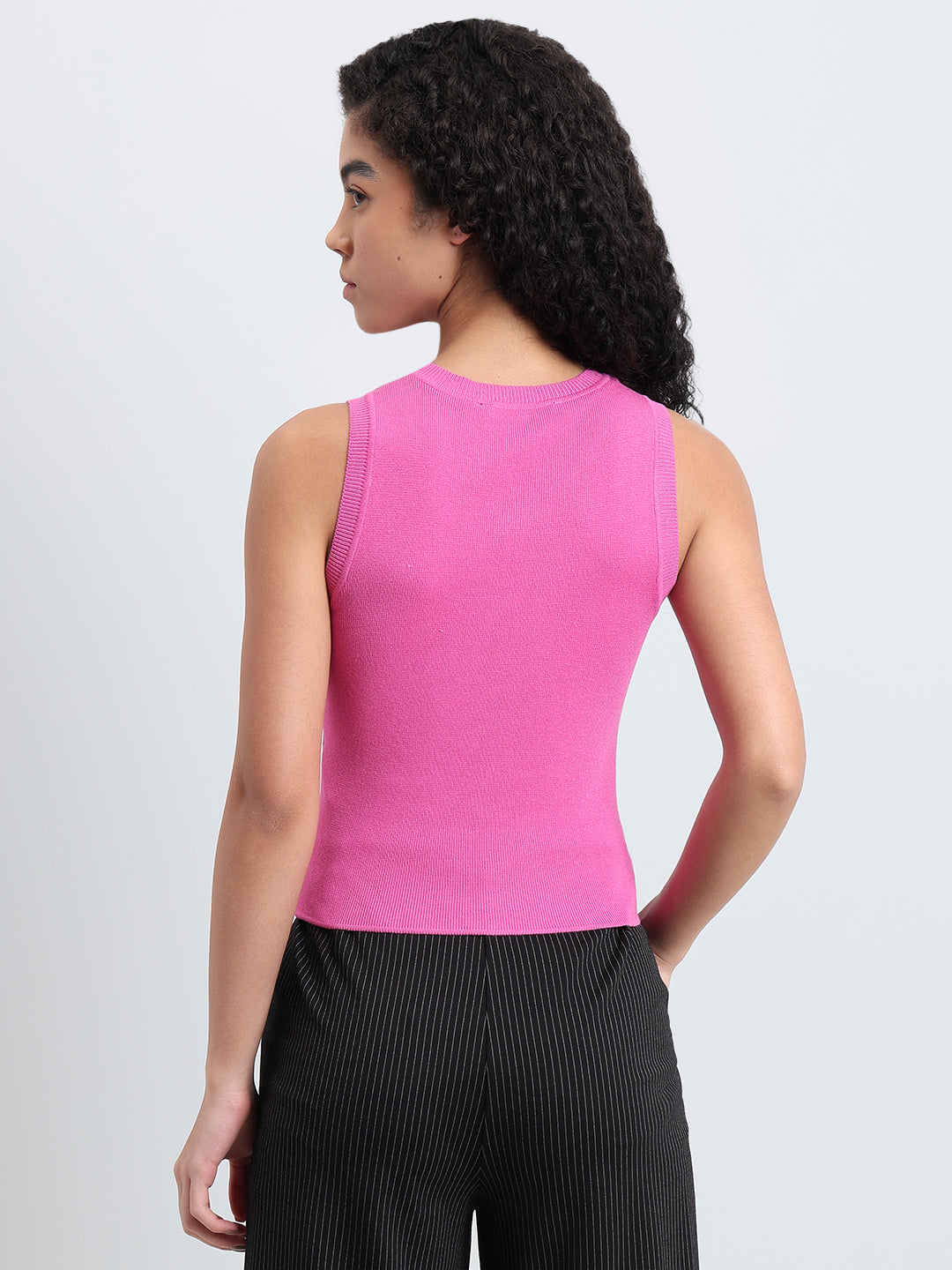 Pink Sleeveless Top