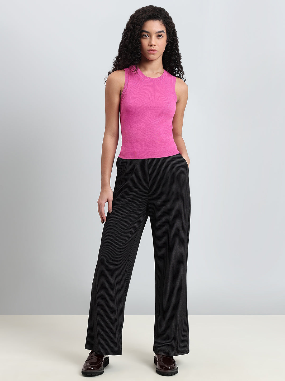 Pink Sleeveless Top
