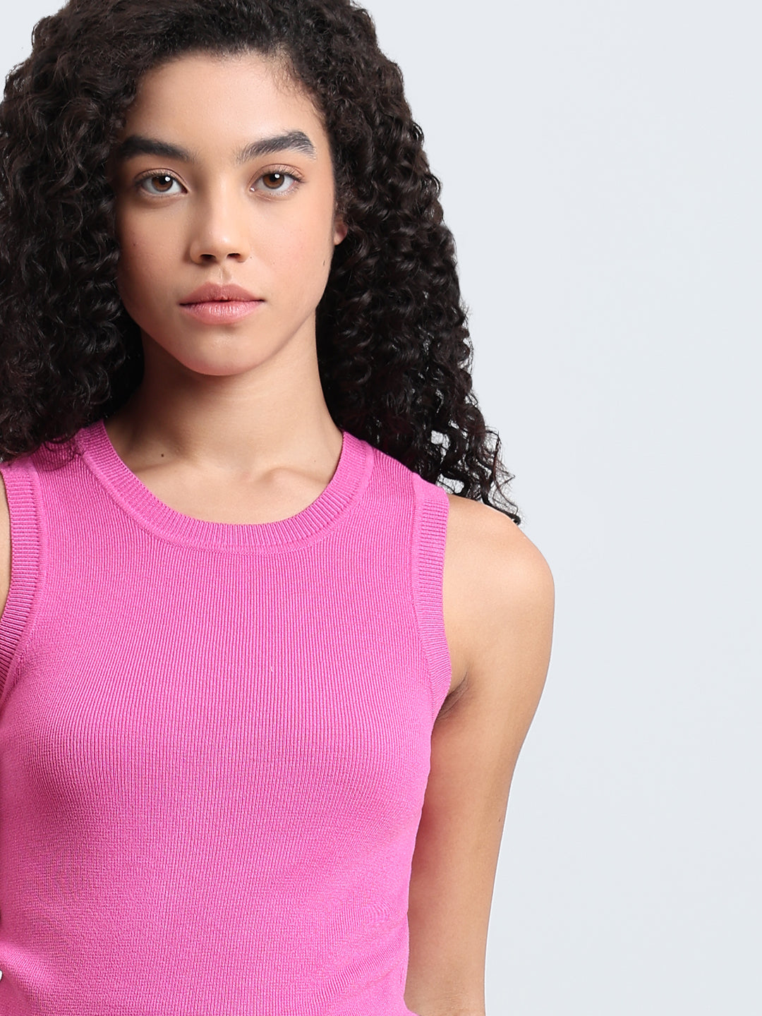 Pink Sleeveless Top
