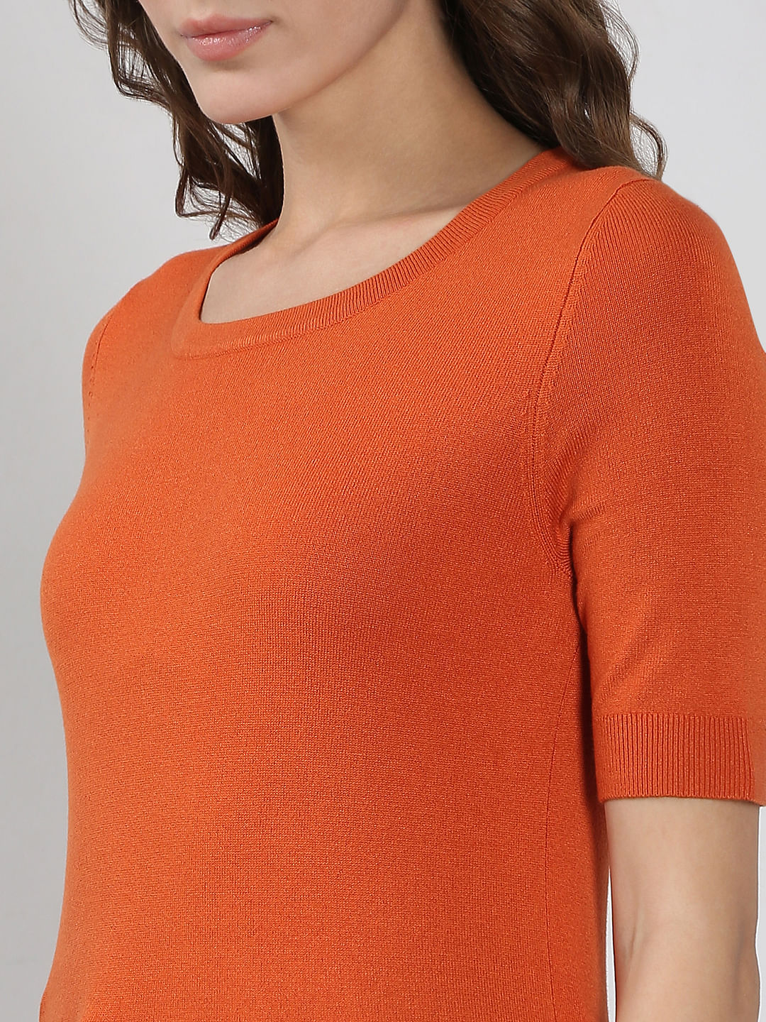 Rust Knitted Top