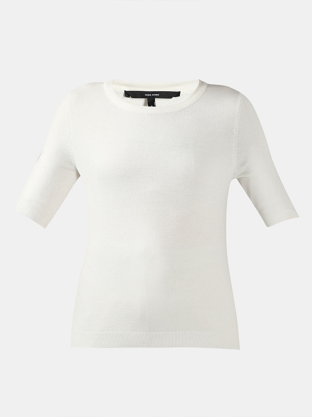 White Knitted Top