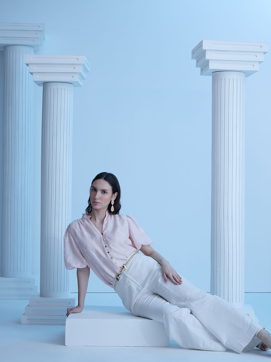 Pink Embroidered Top