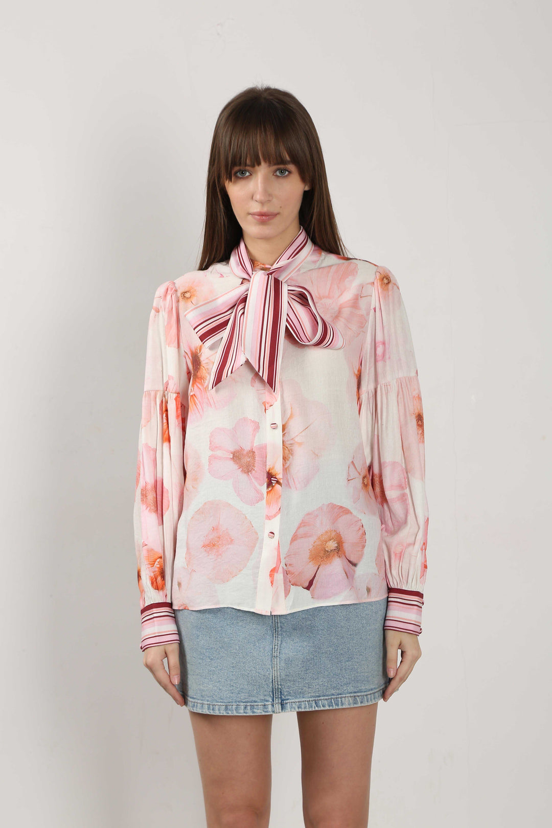 Vero Moda White Floral Print Shirt