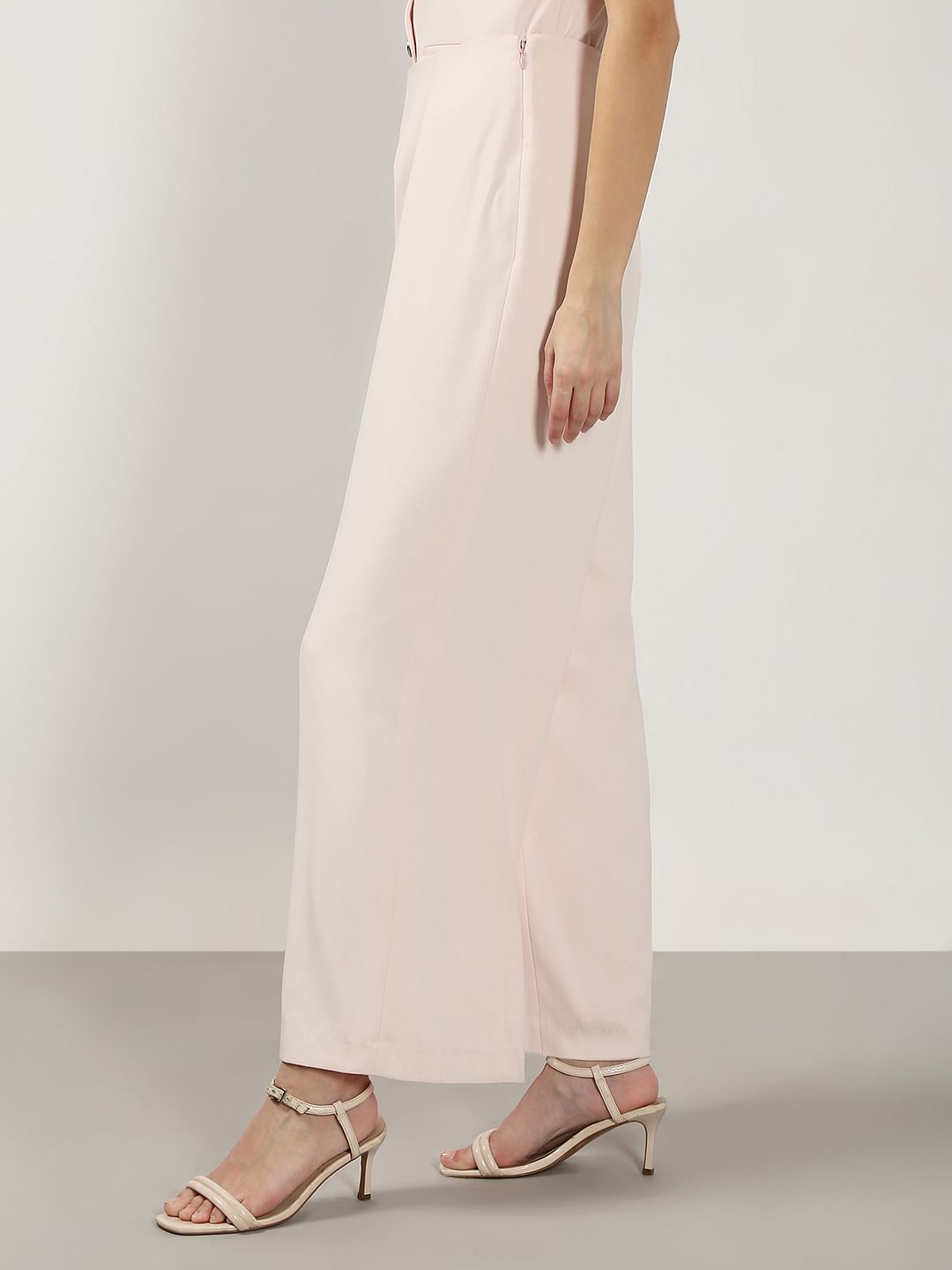 Cream Pink Co-Ord Set Pants