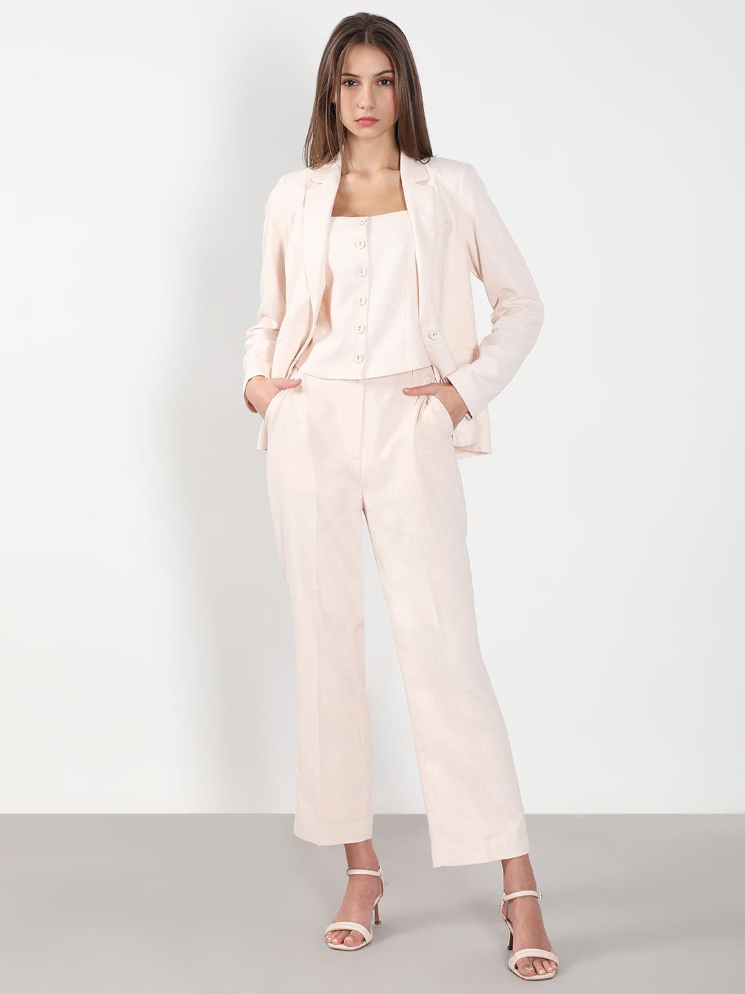 Vero Moda Cream Waistcoat