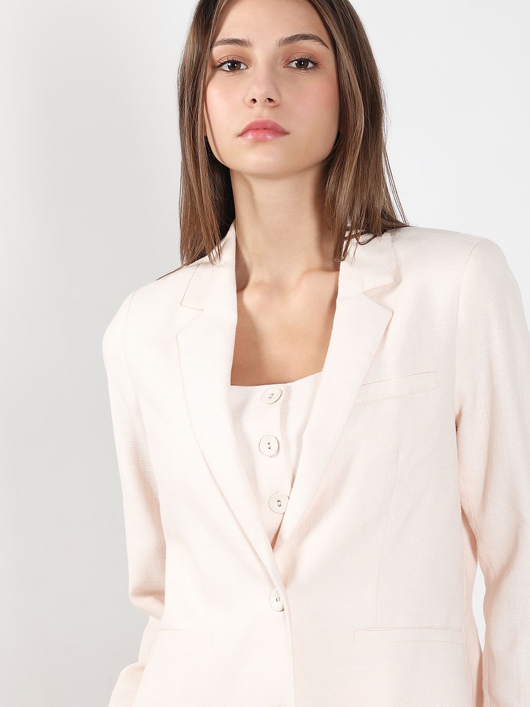 Light Pink Tailored Blazer