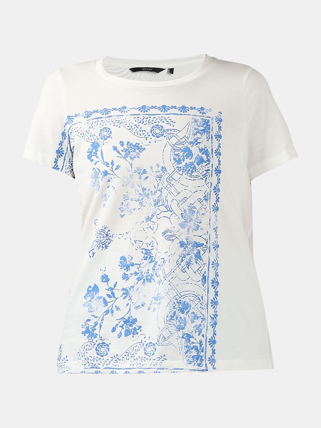 White Printed T-Shirt