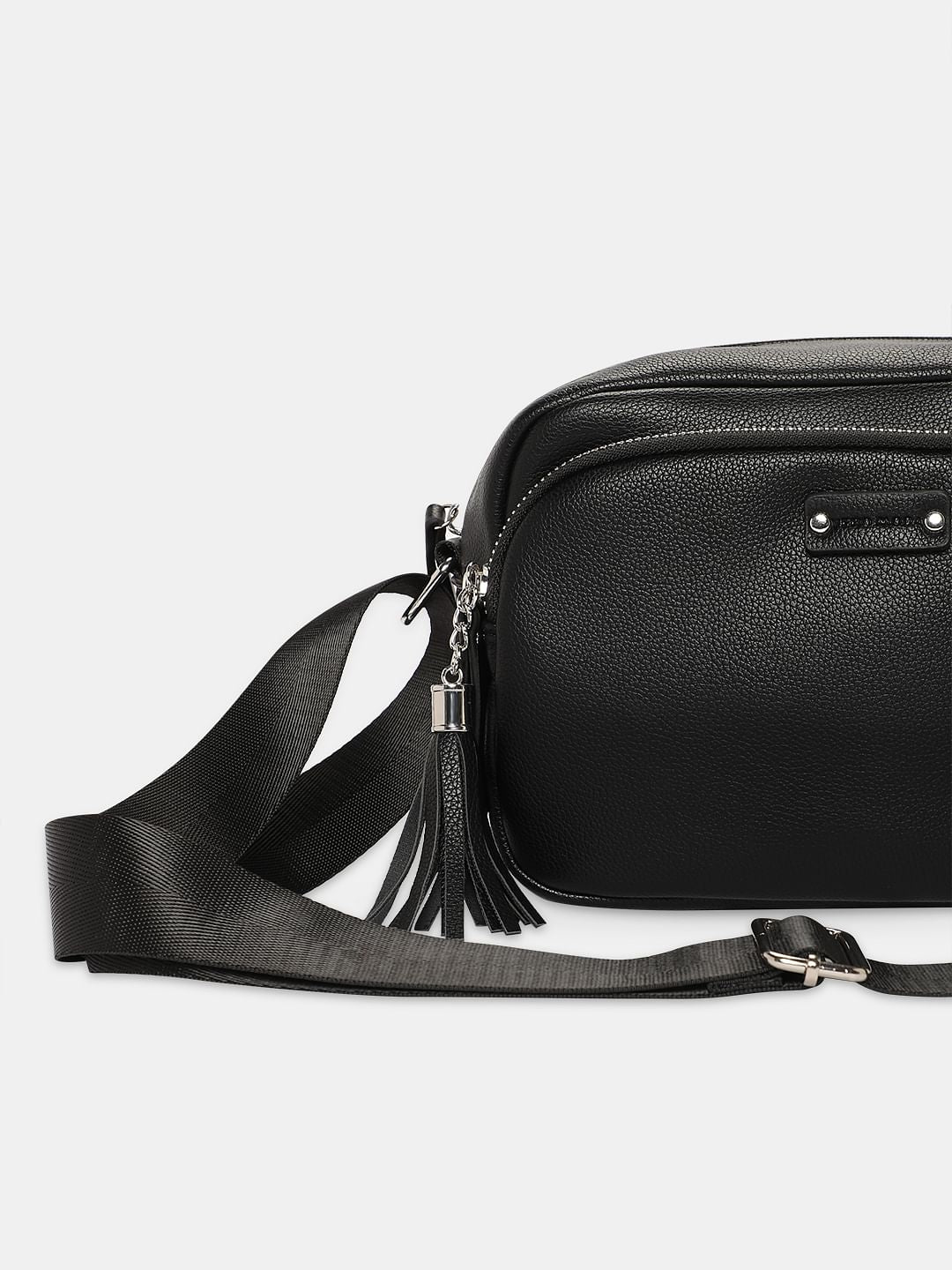 Black Rectangular Sling Bag
