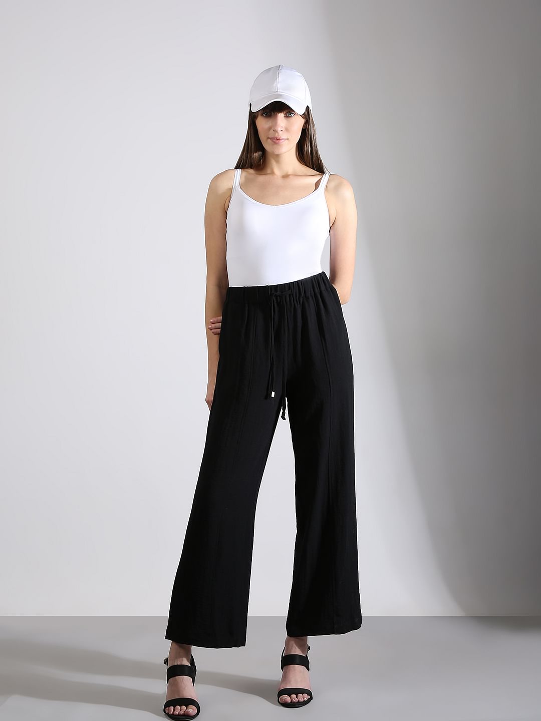 Black High Rise Pants