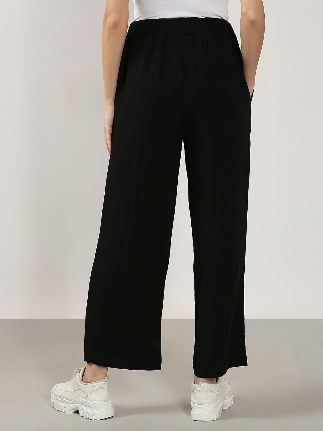 Black High Rise Pants
