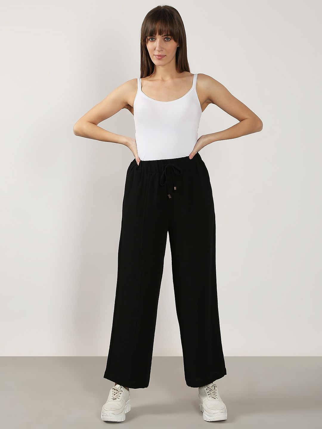 Black High Rise Pants