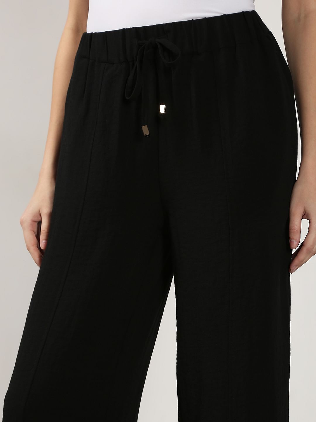 Black High Rise Pants