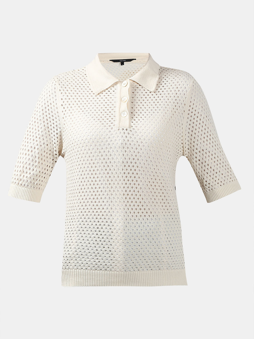 White Knitted Top