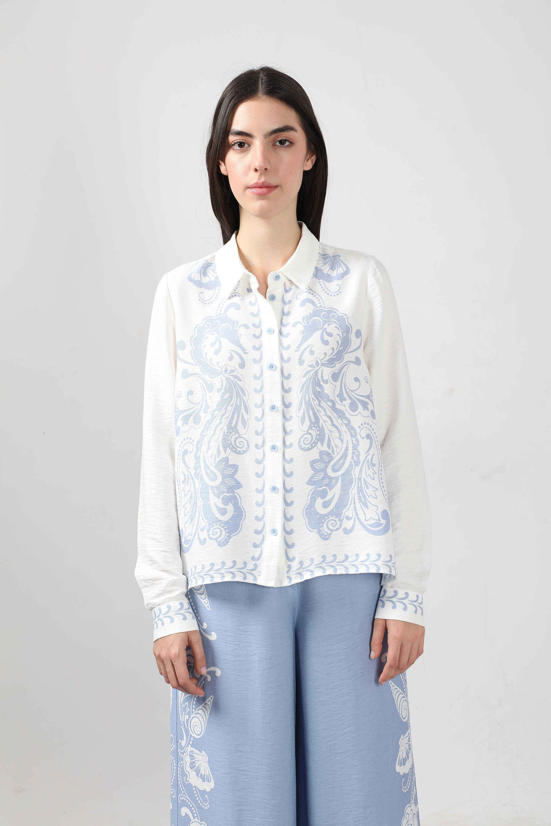 Vero Moda White Printed Shirt