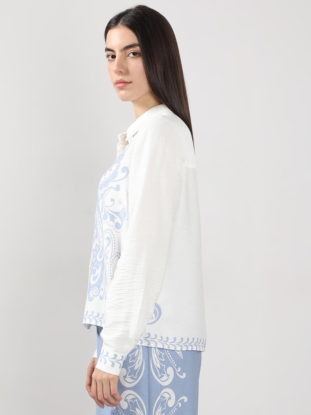 Vero Moda White Printed Shirt
