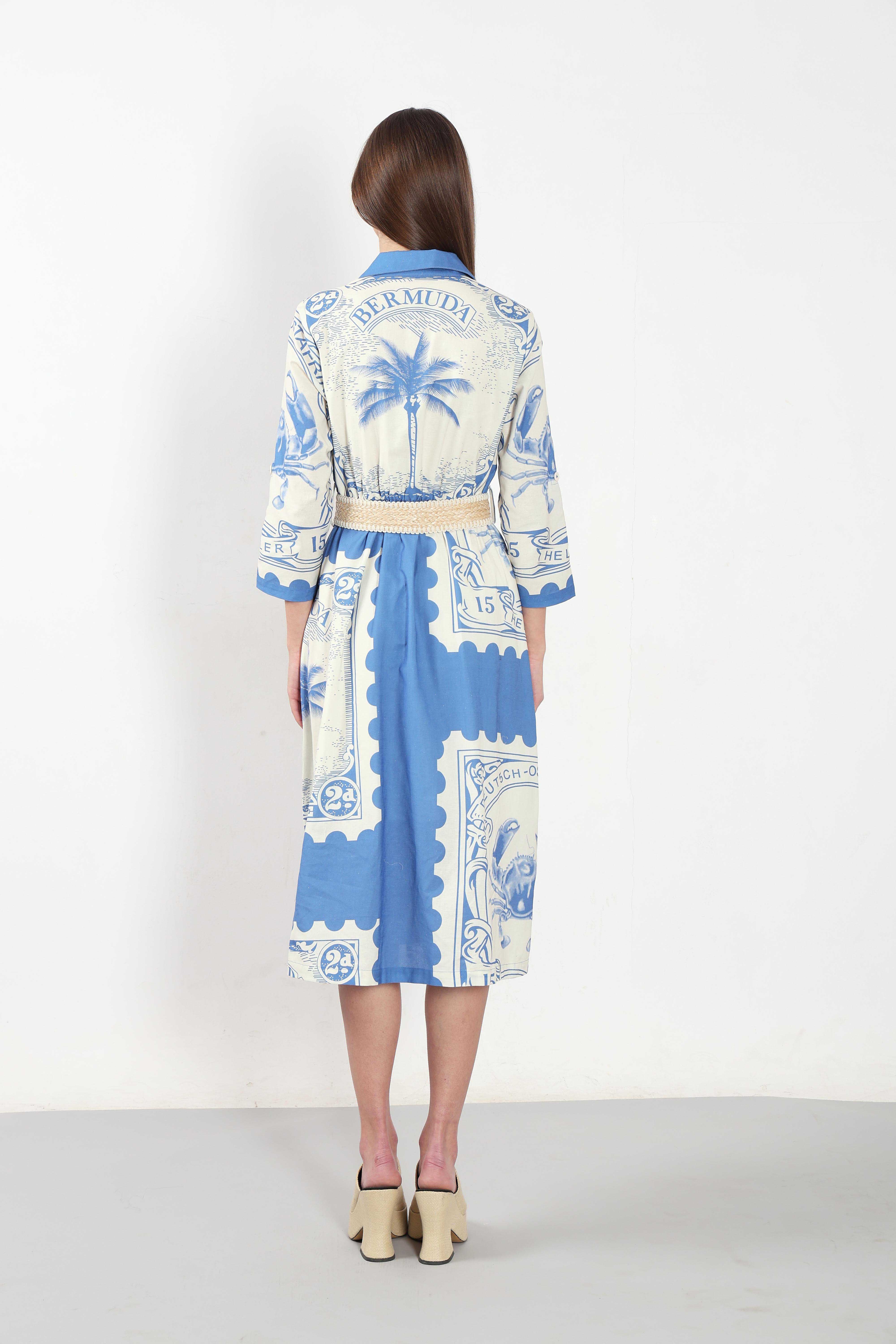 Vero Moda White Printed Shirt Dress