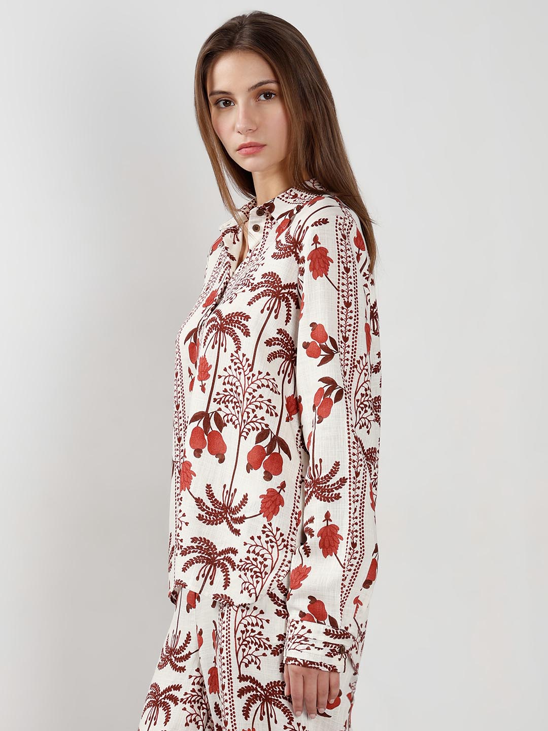 Vero Moda Ecru Printed Shirt
